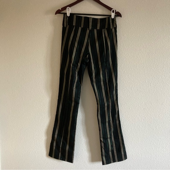 NWT Urban Outfitters Women's Black Metallic Striped Pant Size 4 - Picture 4 of 9